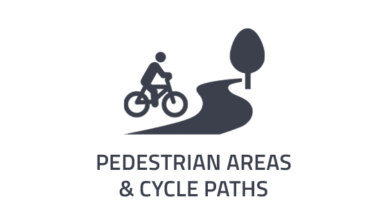Pedestrian Areas & Cycle Paths